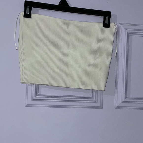 Pacsun L.A Hearts White Ribbed Tube Top Size Small - Picture 3 of 6